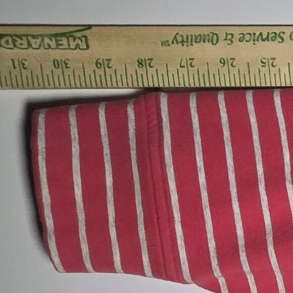 L.L. Bean Womens Red and Gray Striped Long Sleeve Pullover Size 3X Regular - Picture 5 of 11